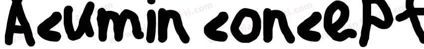 Acumin concept Extracondensed字体转换